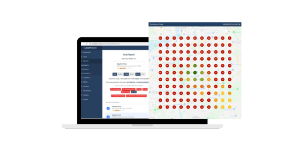 Local Falcon Scan for Vicinity Update on Google for dbaPlatform Blog