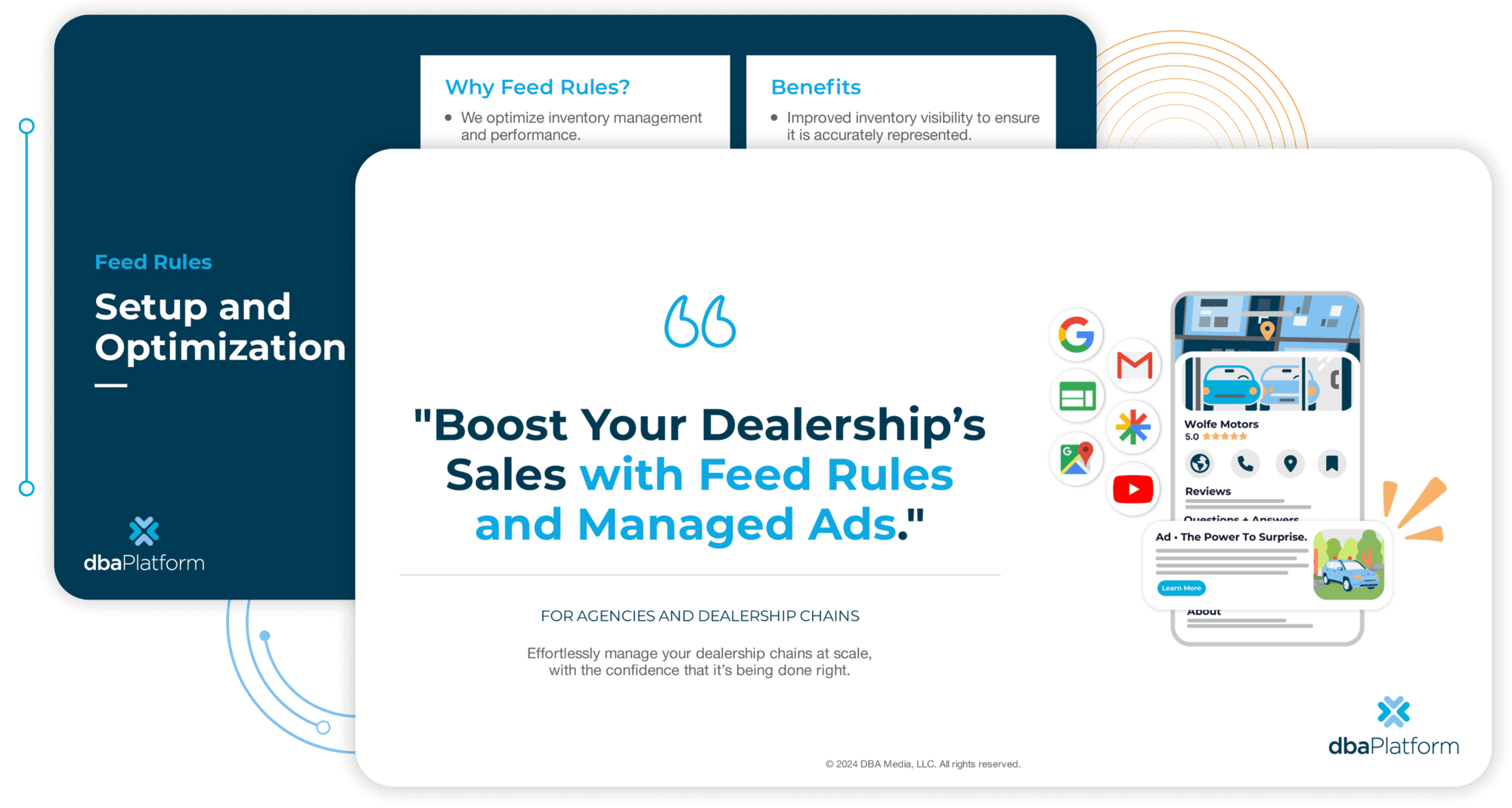 dbaplatform agency dealership VLA Feed Rules managed ads white paper PDF
