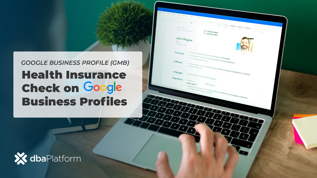 Health Insurance Check On Google Business Profiles