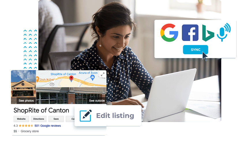 Listing manager for local seo